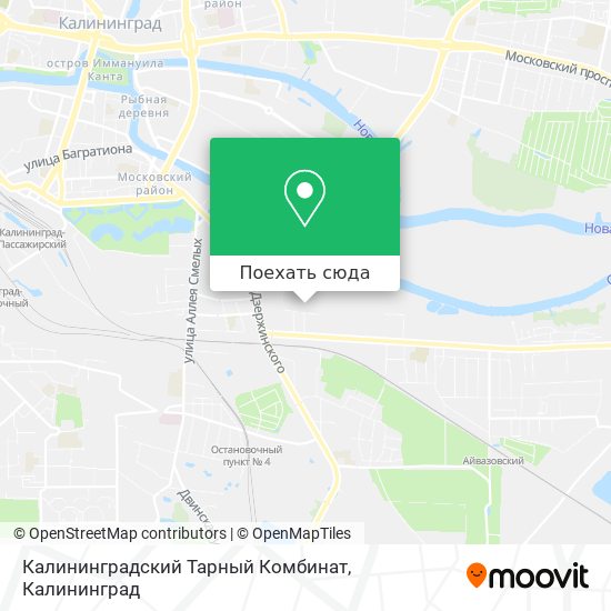 Карта Калининградский Тарный Комбинат