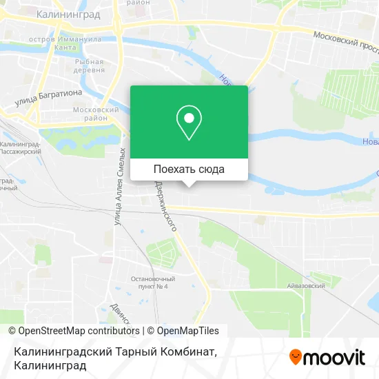 Карта Калининградский Тарный Комбинат