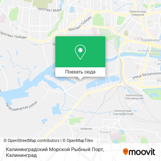 Карта Калининградский Морской Рыбный Порт