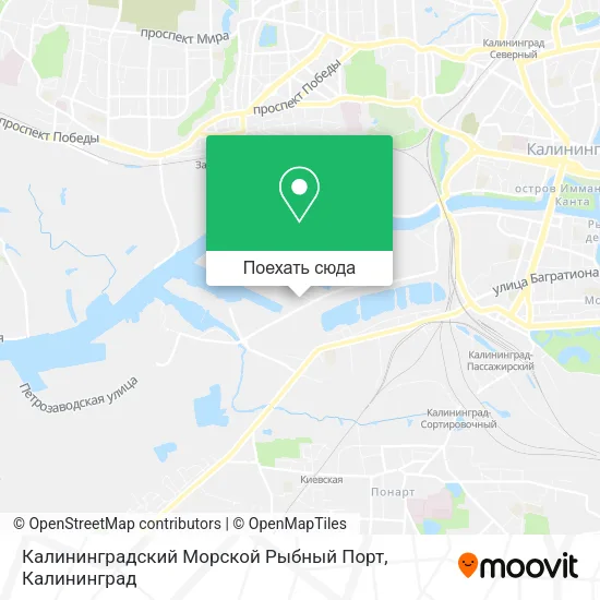 Карта Калининградский Морской Рыбный Порт