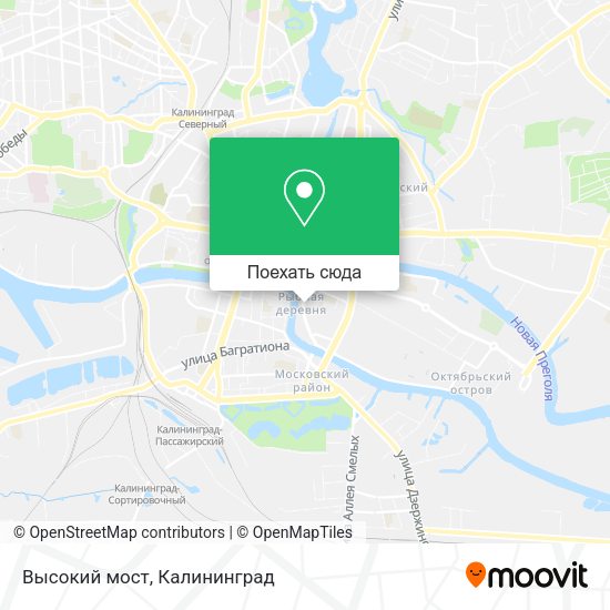Карта Высокий мост