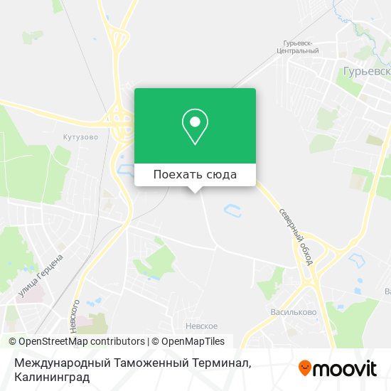 Карта Международный Таможенный Терминал