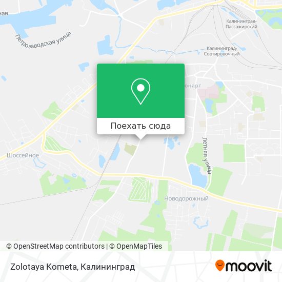 Карта Zolotaya Kometa