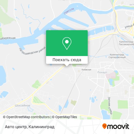 Карта Авто центр