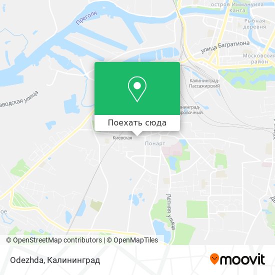 Карта Odezhda