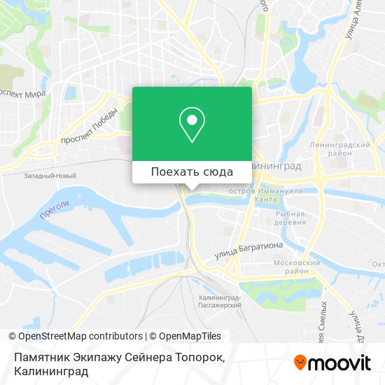 Карта Памятник Экипажу Сейнера Топорок