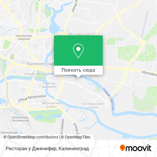 Карта Ресторан у Дженифер