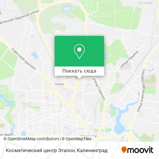 Карта Косметический центр Эталон