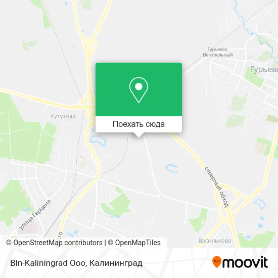 Карта Bln-Kaliningrad Ooo