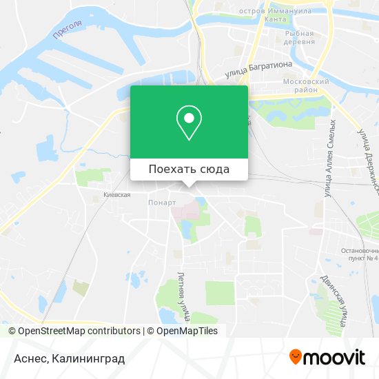 Карта Аснес