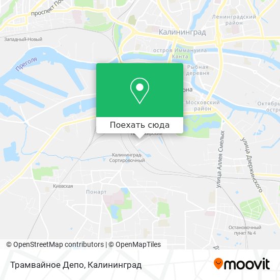 Карта Трамвайное Депо