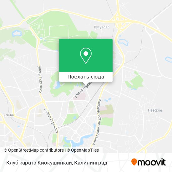 Карта Клуб каратэ Киокушинкай