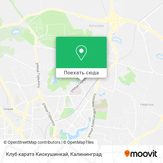 Карта Клуб каратэ Киокушинкай