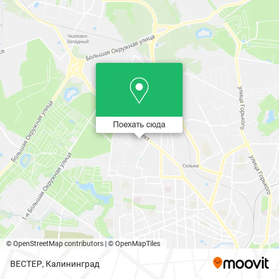 Карта ВЕСТЕР