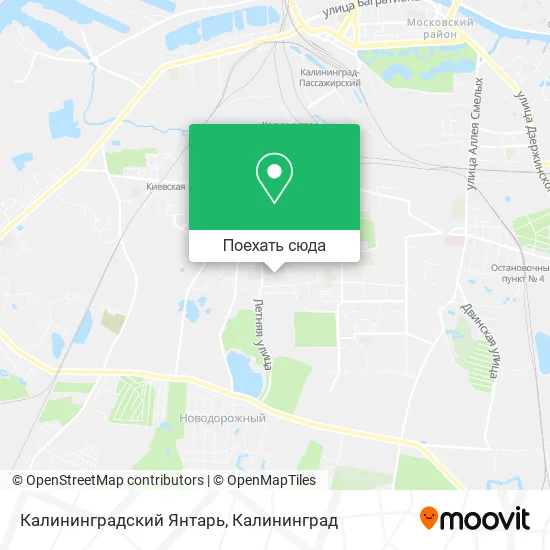 Карта Калининградский Янтарь