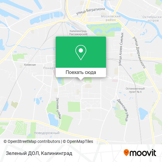 Карта Зеленый ДОЛ