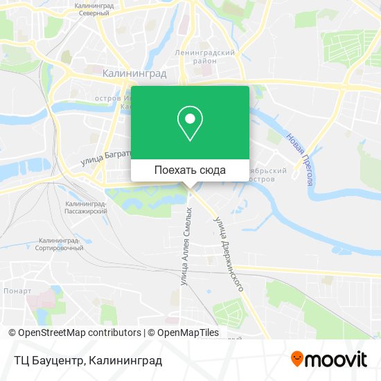 Карта ТЦ Бауцентр
