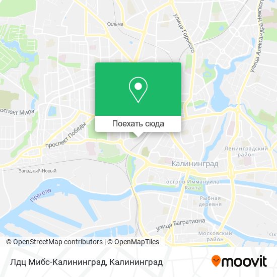 Карта Лдц Мибс-Калининград