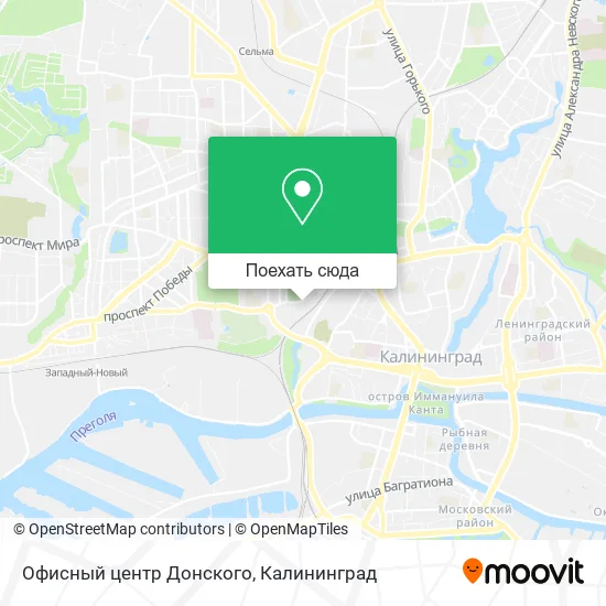 Карта Офисный центр Донского