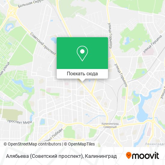 Карта Алябьева (Советский проспект)