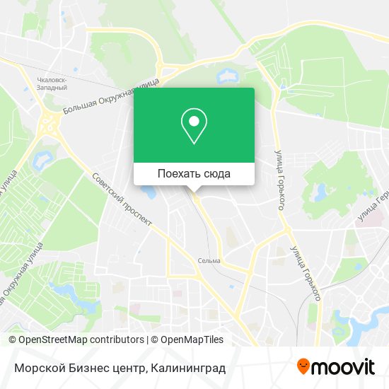 Карта Морской Бизнес центр