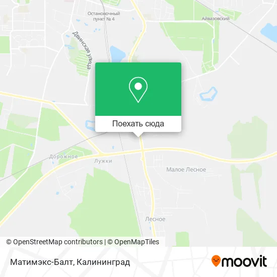 Карта Матимэкс-Балт