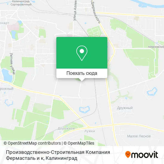 Карта Производственно-Строительная Компания Фермасталь и к