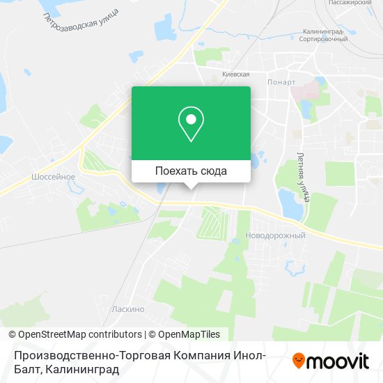 Карта Производственно-Торговая Компания Инол-Балт