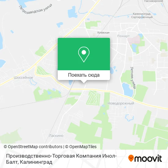 Карта Производственно-Торговая Компания Инол-Балт