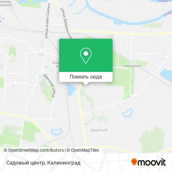 Карта Садовый центр