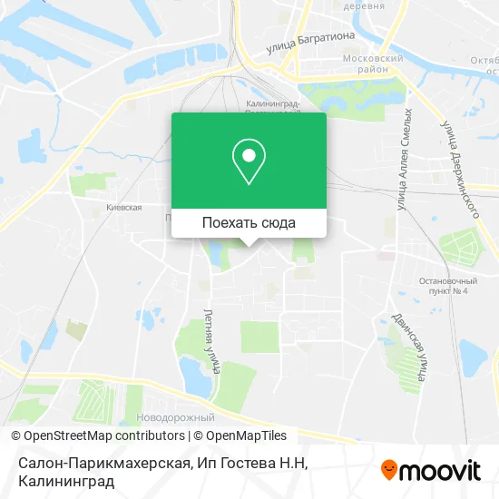 Карта Салон-Парикмахерская, Ип Гостева Н.Н