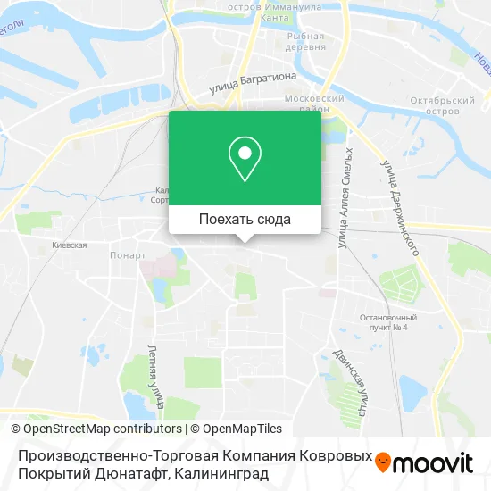 Карта Производственно-Торговая Компания Ковровых Покрытий Дюнатафт