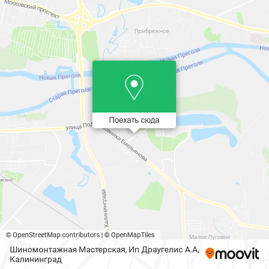 Карта Шиномонтажная Мастерская, Ип Драугелис А.А