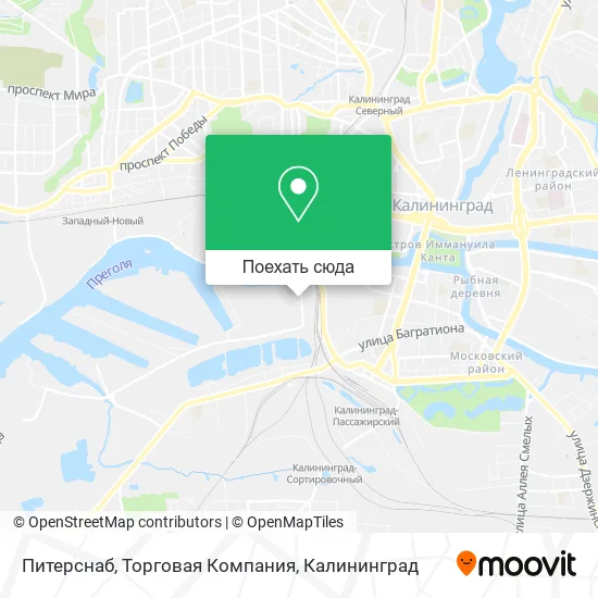 Карта Питерснаб, Торговая Компания