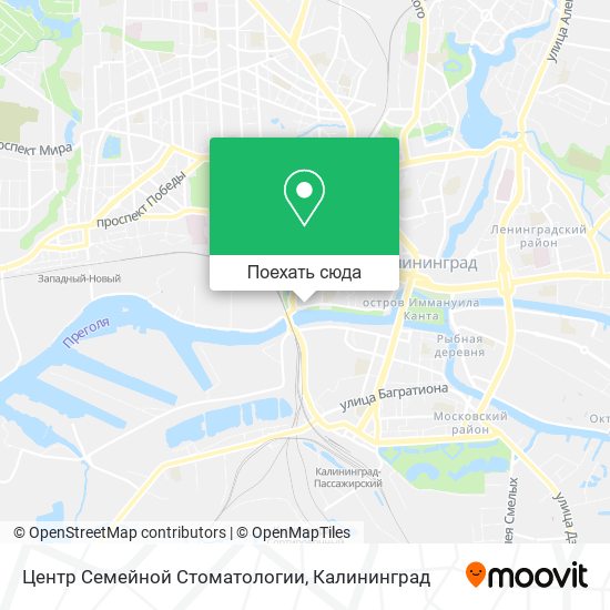Карта Центр Семейной Стоматологии