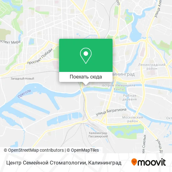 Карта Центр Семейной Стоматологии