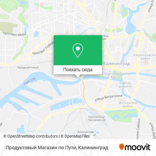 Карта Продуктовый Магазин по Пути