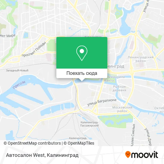 Карта Автосалон West