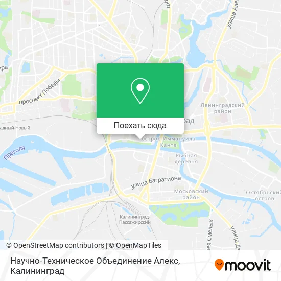 Карта Научно-Техническое Объединение Алекс
