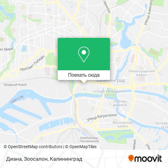 Карта Диана, Зоосалон