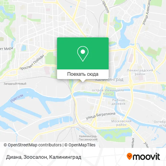 Карта Диана, Зоосалон