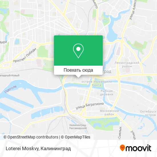 Карта Loterei Moskvy