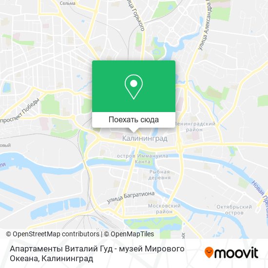 Карта Апартаменты Виталий Гуд - музей Мирового Океана
