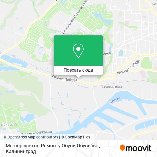 Карта Мастерская по Ремонту Обуви Обувьбыт