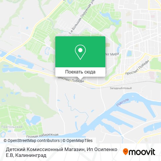 Карта Детский Комиссионный Магазин, Ип Осипенко Е.В