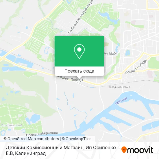 Карта Детский Комиссионный Магазин, Ип Осипенко Е.В
