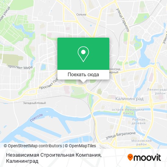 Карта Независимая Строительная Компания