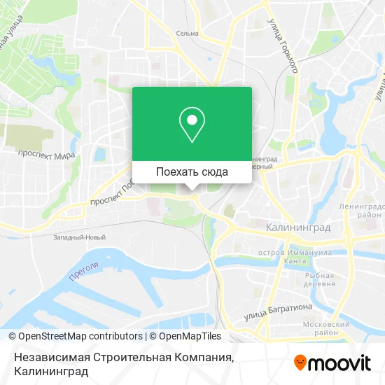 Карта Независимая Строительная Компания
