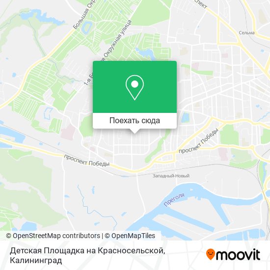 Карта Детская Площадка на Красносельской