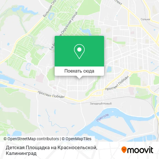 Карта Детская Площадка на Красносельской